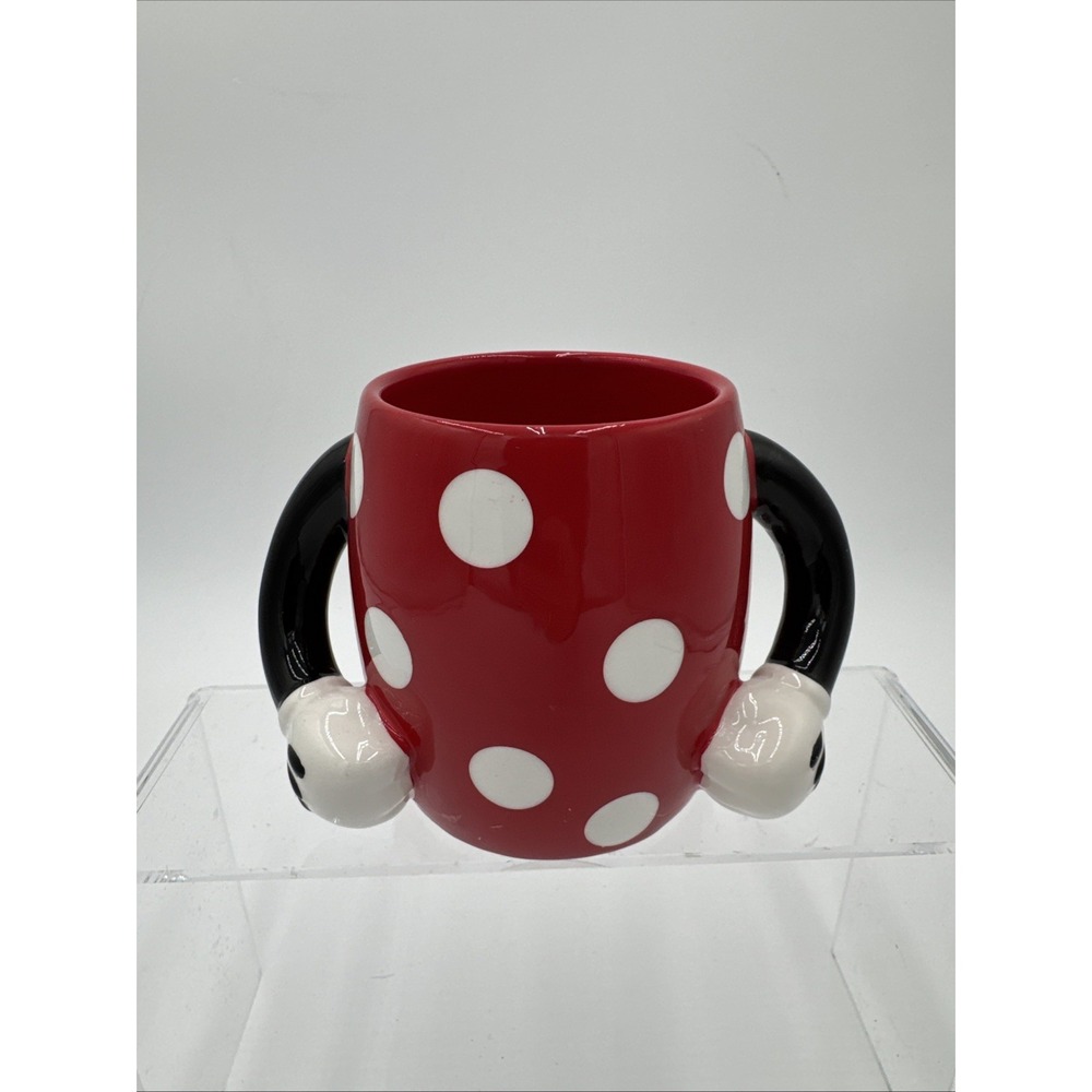 Disney Minnie Mouse Double Handle Mug‎ Galerie Red White Polka Dot